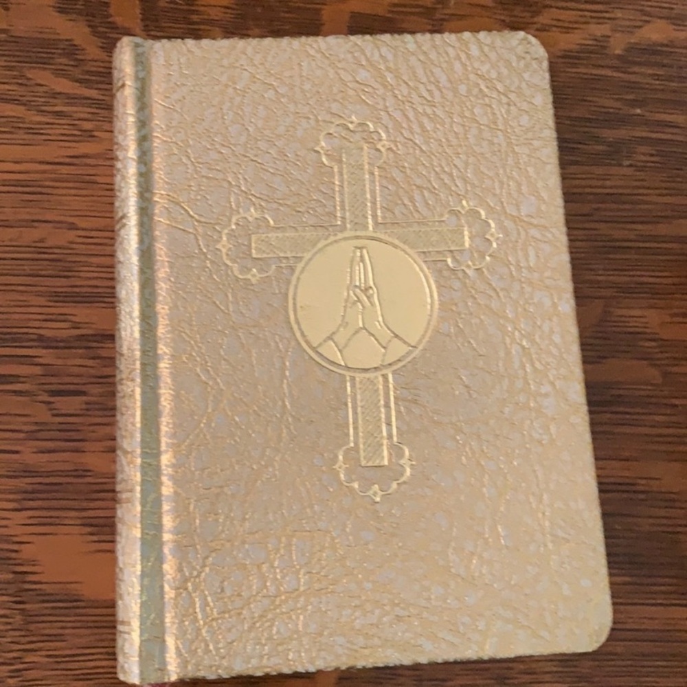 Prayer book beautiful gold pages vintage